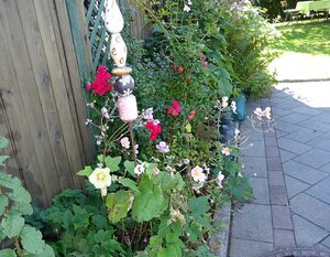 Blumenschmuck am Haus