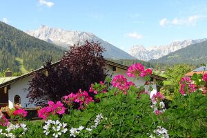 Blick vom Balkon der Ferienwohnung Nr. 4 im Gästehaus Frauendorf 