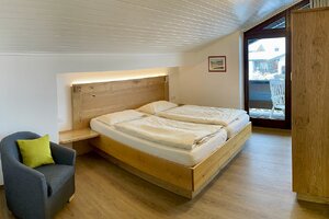 Schlafzimmer Ferienwohnung Nr. 5 im Gästehaus Frauendorf 