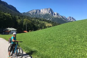 Mit dem Rad zum Aufstieg auf den Untersberg