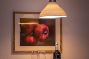 Der neue Wohnraum der Ferienwohnung Nr. 6 im Gästehaus Frauendorf